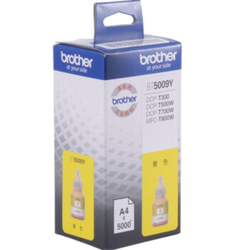 兄弟 BT5009Y 墨盒 5000页 黄色  （适用DCP-T300 DCP-500W DCP- 700 MFC-T800W）按盒销售