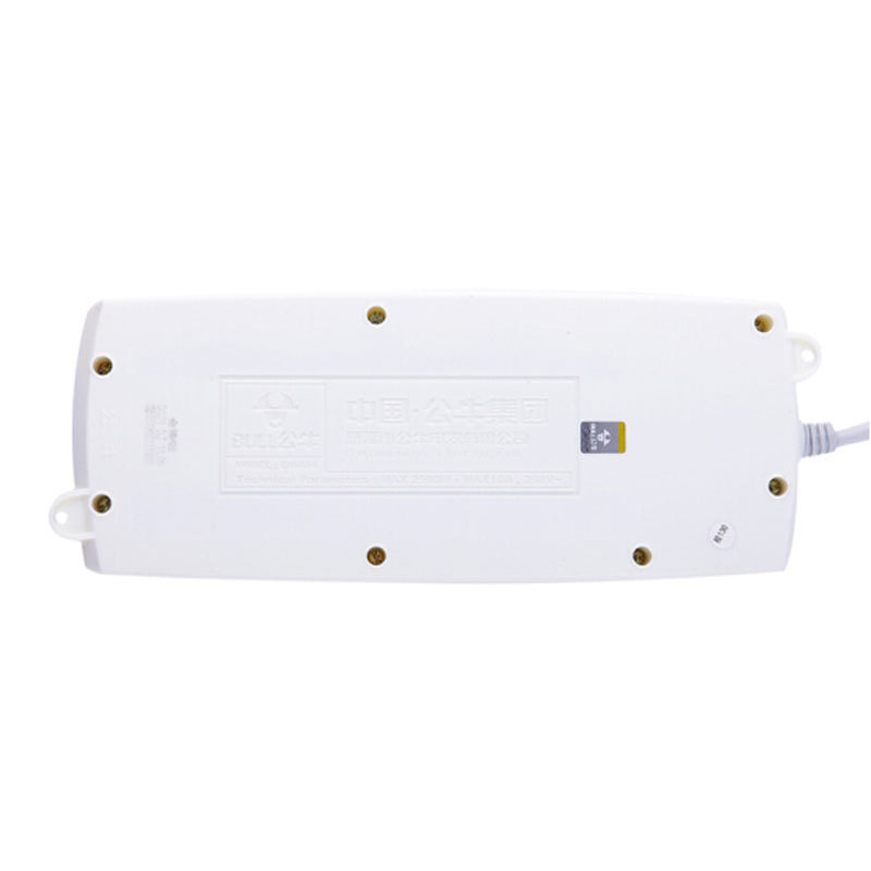公牛 GN-604(新) 单控八联插座 3米 白色按(个)销售 公牛 GN-604(新) 单控八联插座 3米 白色按(个)销售