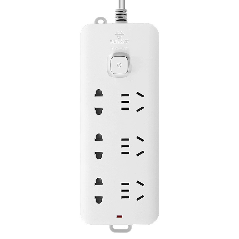 公牛 GN-B7330(新) 单控六联插座 1.8米 白色按(个)销售