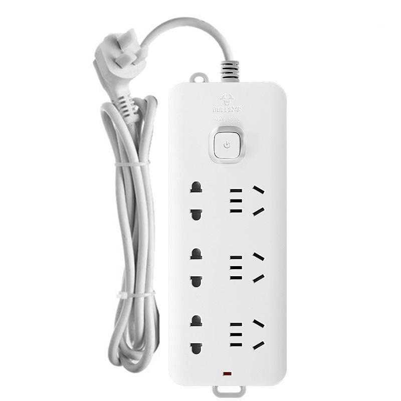 公牛 GN-B7330（新） 单控六联插座 1.8米 白色按（个）销售