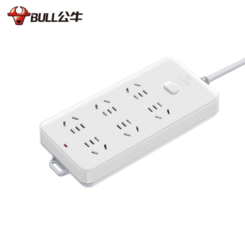 公牛 GN-109K（新） 插座 拖线板 单控六联 1.8米按个销售