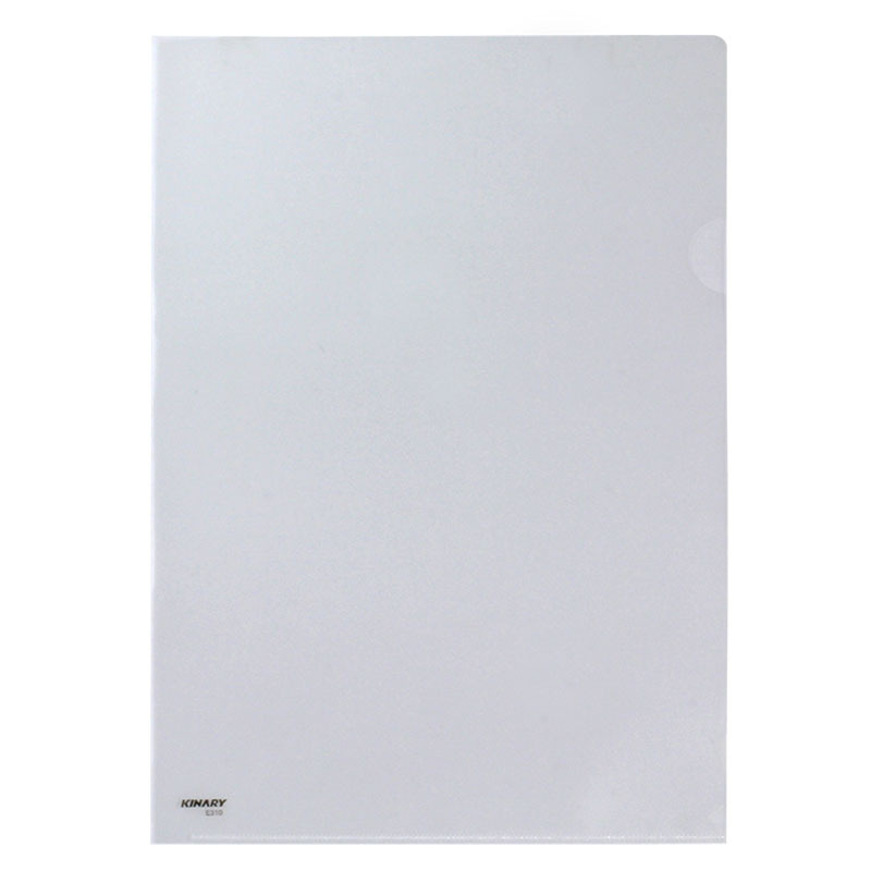 金得利 E310 单片文件夹 A4 白色按包销售