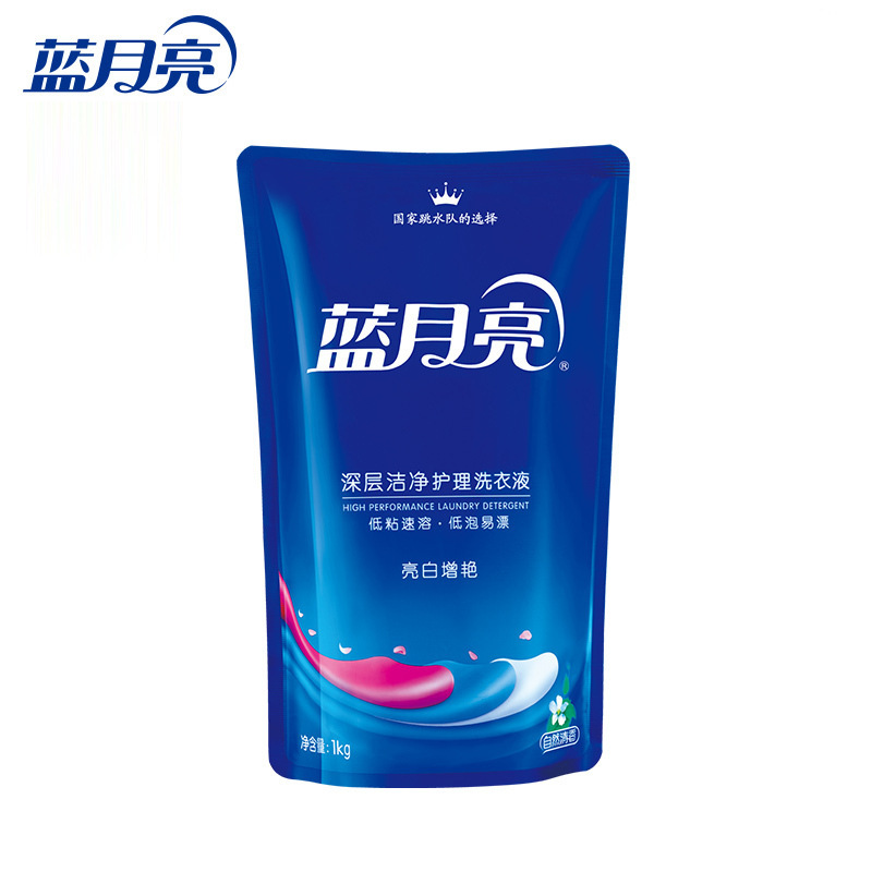 蓝月亮 自然香 亮白增艳洗衣液袋装 1kg按（袋）销售