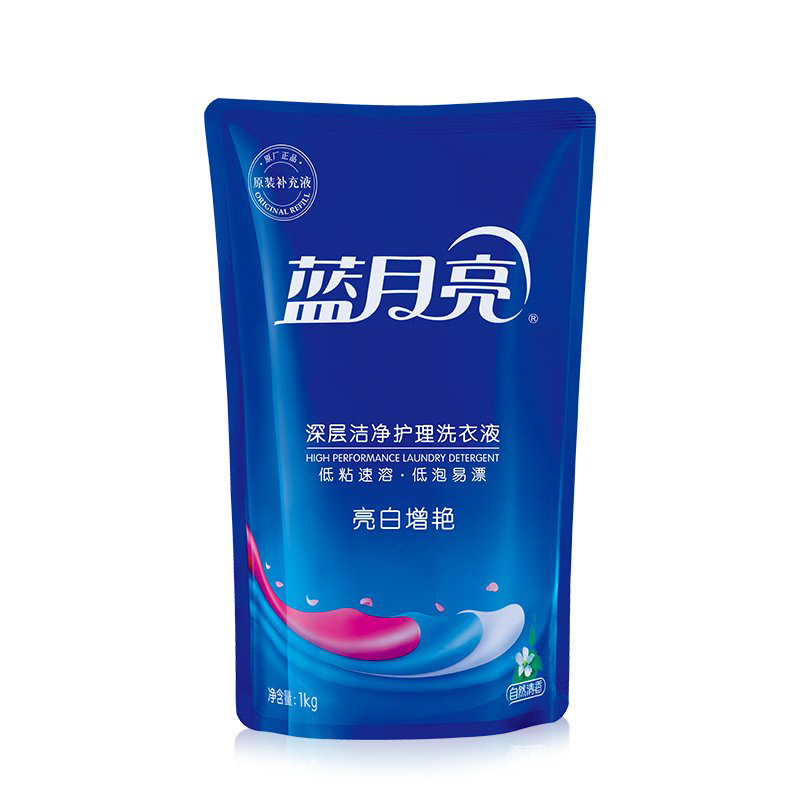 蓝月亮 自然香 亮白增艳洗衣液袋装 1kg按(袋)销售 蓝月亮 自然香 亮白增艳洗衣液袋装 1kg按(袋)销售
