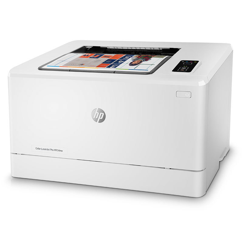 惠普 Color LaserJet Pro M154nw 彩色激光打印机 A4 白色  仅打印、有线网络、无线网络按台销售