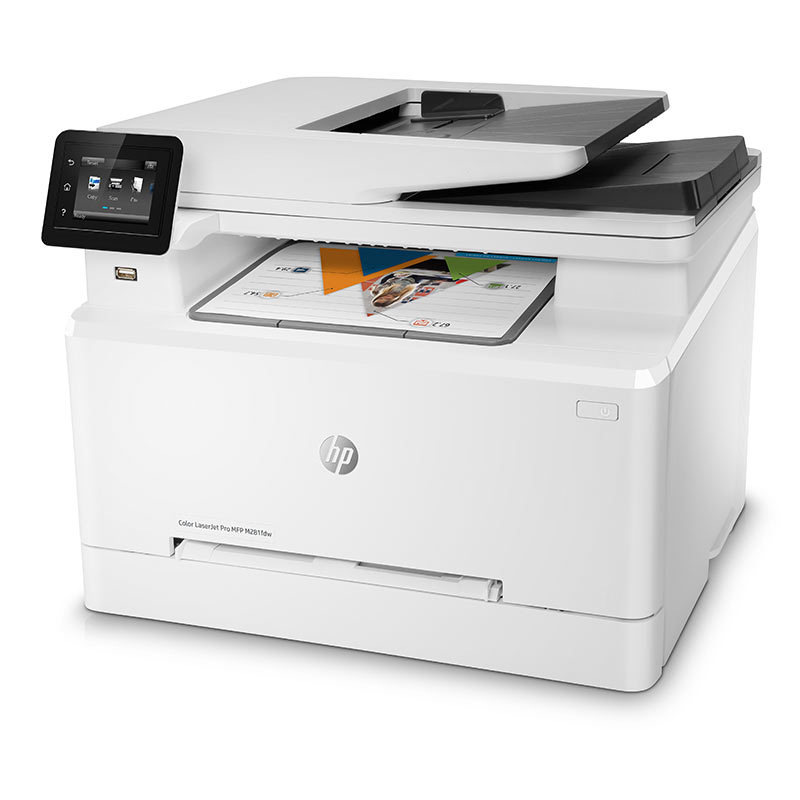 惠普 Color LaserJet Pro MFP M281fdw 彩色激光多功能一体机 A4 白色 打印、复印、扫描、传真、无线网络、自动双面按台销售