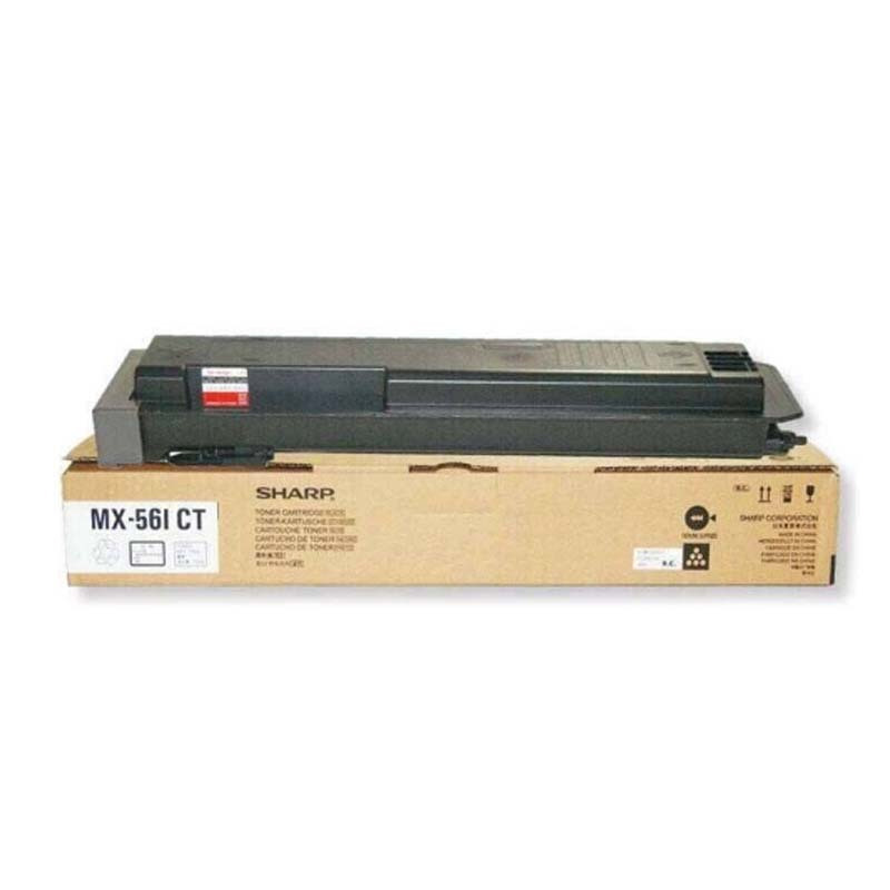 夏普 MX-561CT 墨粉 40000页 黑色  适用MX-3608N/4608N/5608N/3658N/4658N/5658N按（支）销售