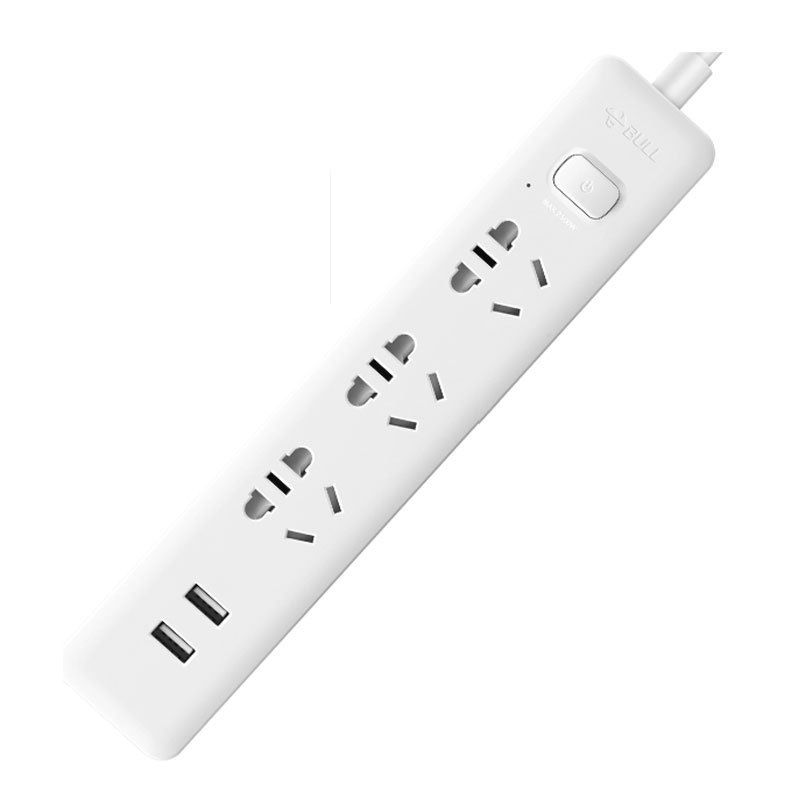 公牛  GNV-UUA123（新）  单控三联插座 带USB 1.5米 白色按（个）销售