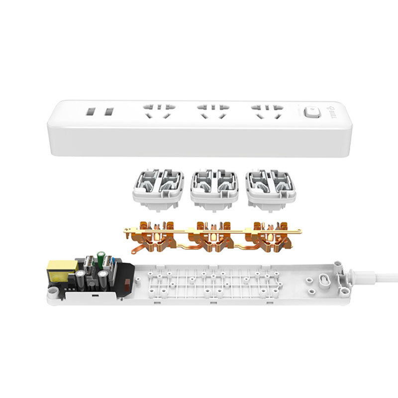 公牛  GNV-UUA123（新）  单控三联插座 带USB 1.5米 白色按（个）销售
