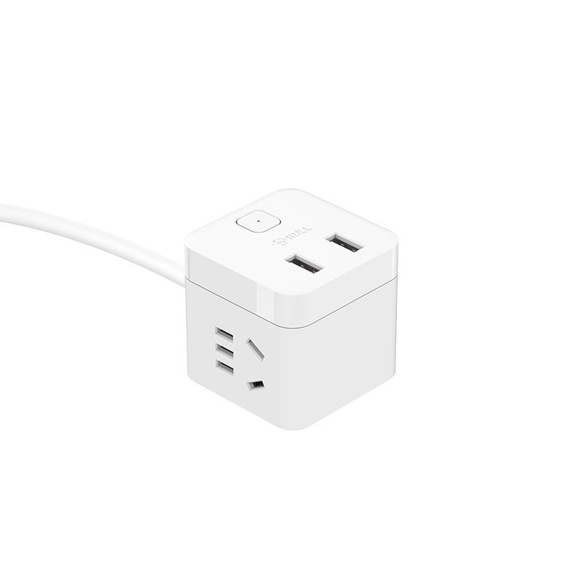 公牛  GNV-UUB122（新）  单控二联插座 带USB 1.5米 白色按（个）销售