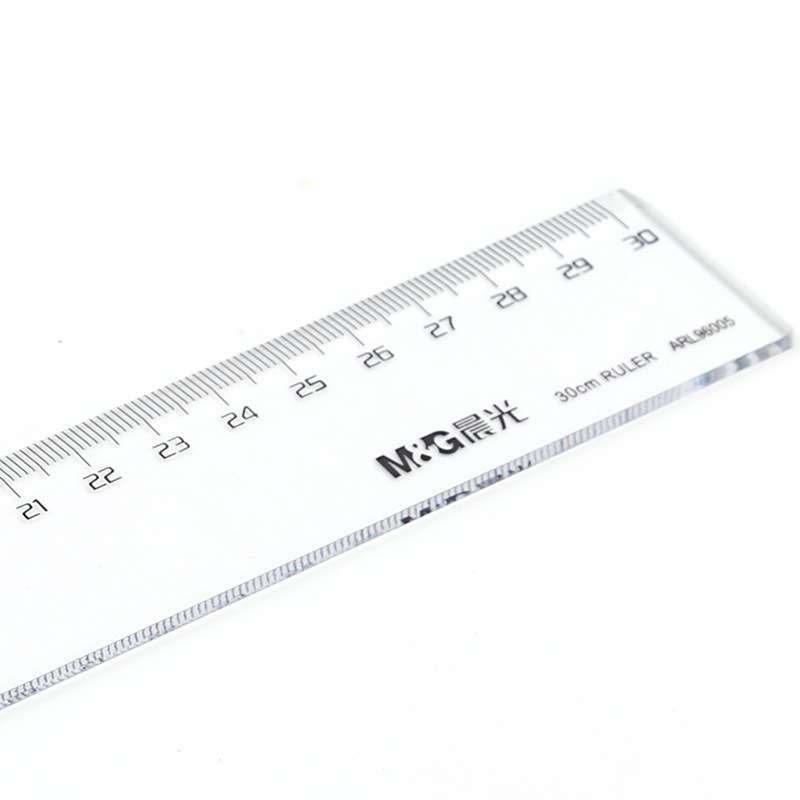 晨光 ARL96005 塑料尺子 30cm按把销售