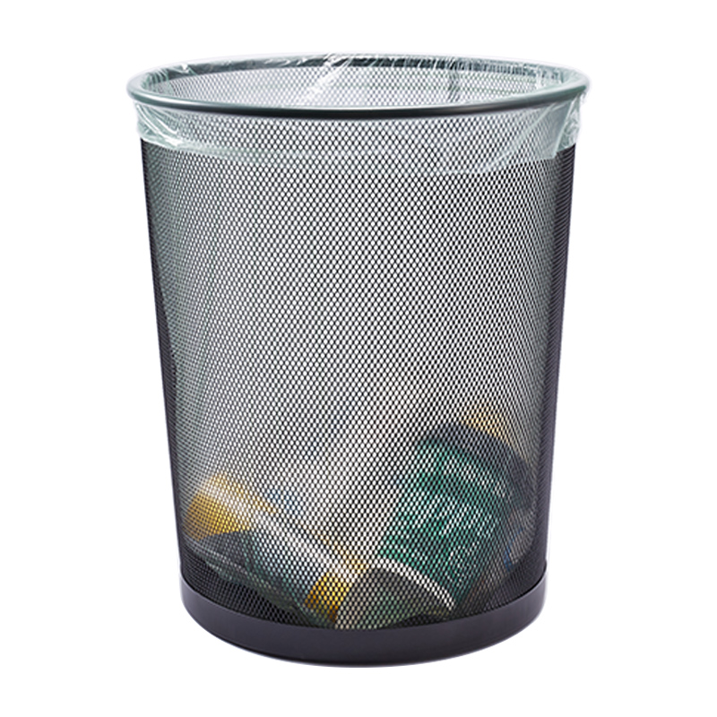 史泰博 M281B 圆形中号金属网状垃圾桶 25*27.5cm 黑色 12个/箱按（个）销售