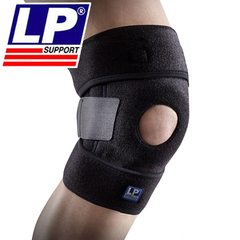 LP 733KM_XL 多孔单片运动用可调式垫片护膝  黑色