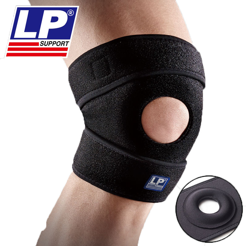 LP 788KM_XL 多孔单片运动用可调式护膝  黑色按只销售