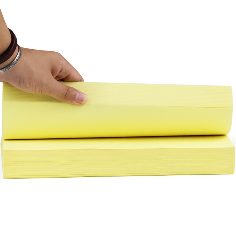 旗舰 A4 80g 彩色复印纸 100张/包 柠檬黄色按（包）销售