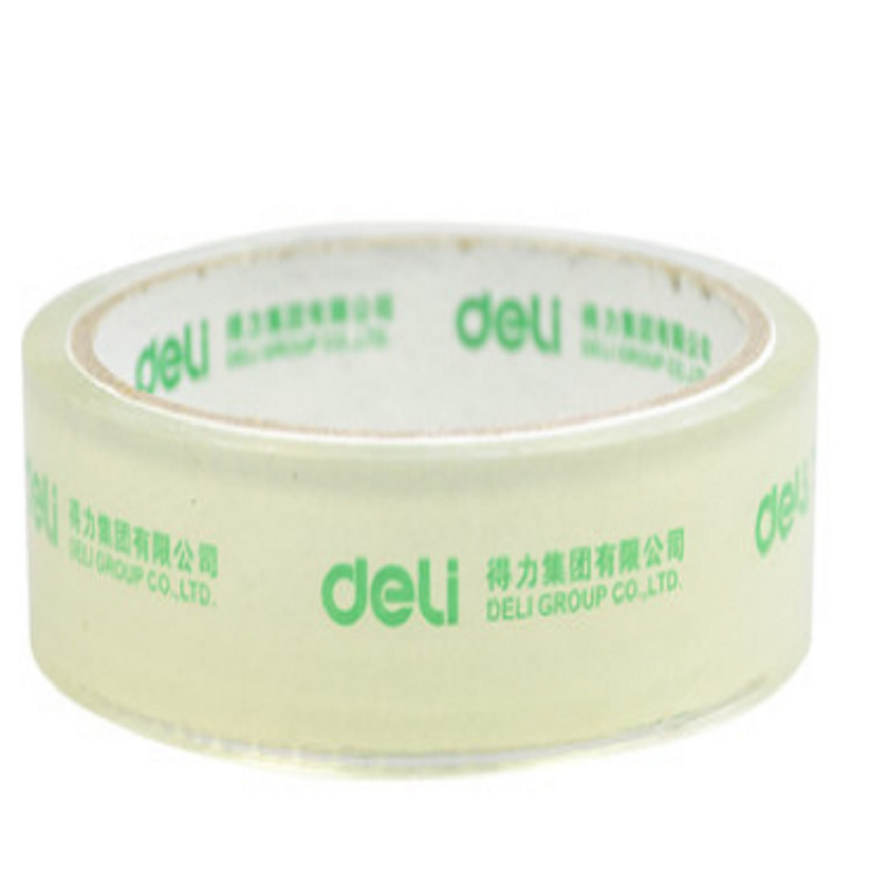 得力 30130 封箱胶带 24mm*30y*50um (12卷/筒) 透明色按（筒）销售