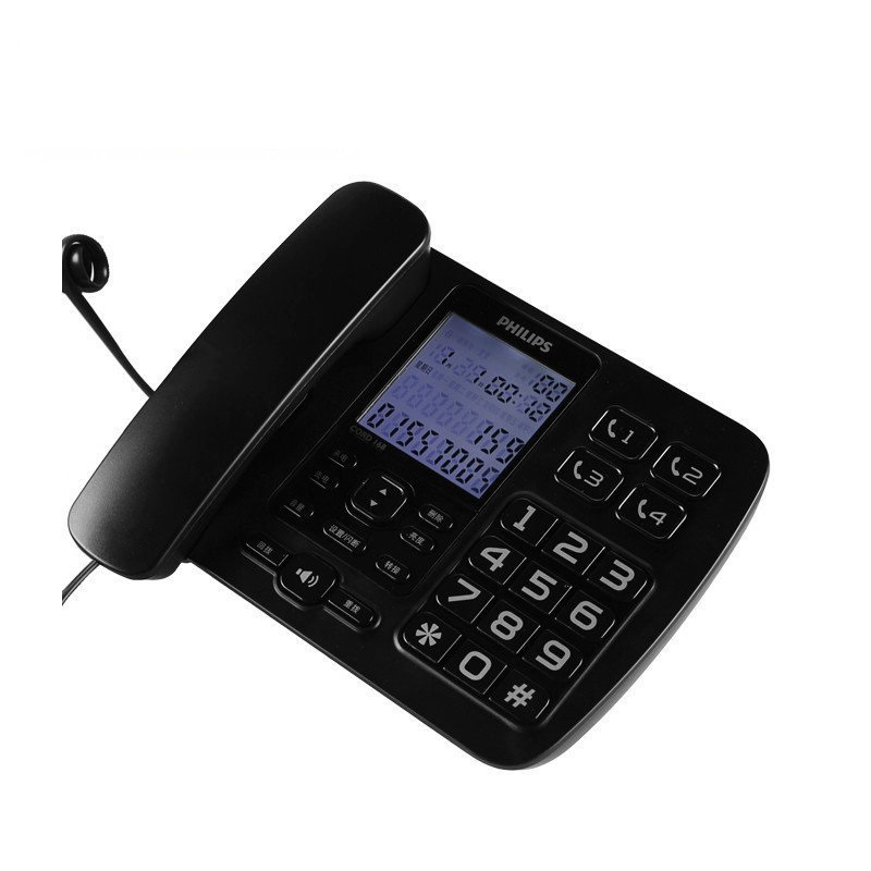 飞利浦 CORD168 电话机 办公家用 来电报号 黑色按(台)销售 飞利浦 CORD168 电话机 办公家用 来电报号 黑色按(台)销售