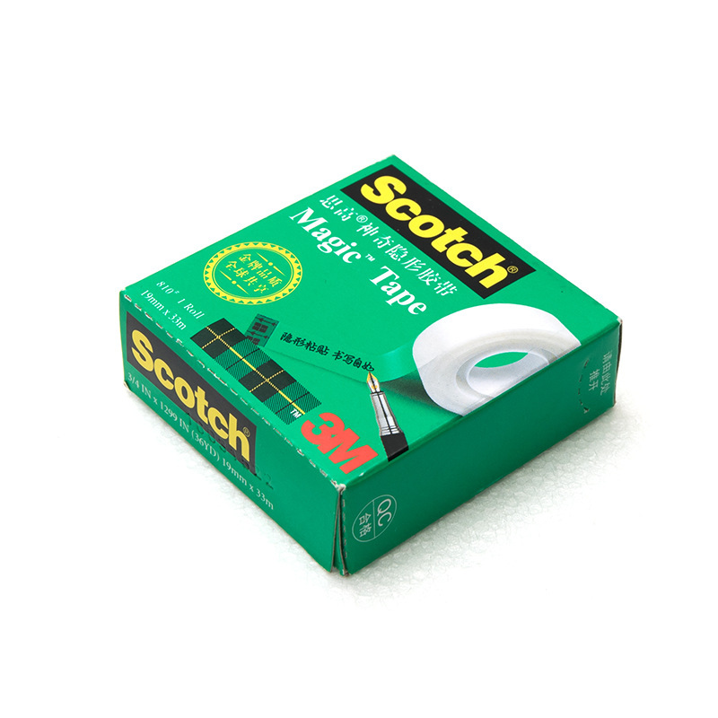 3M 810-CQ33 思高神奇隐形胶带 19MM*33M 透明色按卷销售