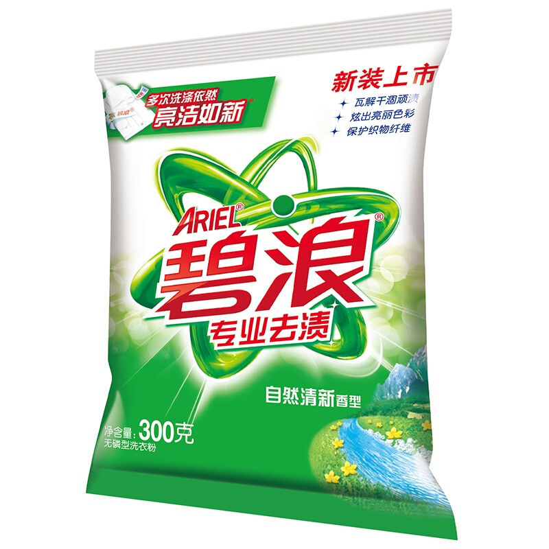 碧浪 自然清新型 碧浪专业去渍无磷洗衣粉 1kg/908g新老包装随机发货 6包/箱按(包)销售 碧浪 自然清新型 碧浪专业去渍无磷洗衣粉 1kg/908g新老包装随机发货 6包/箱按(包)销售