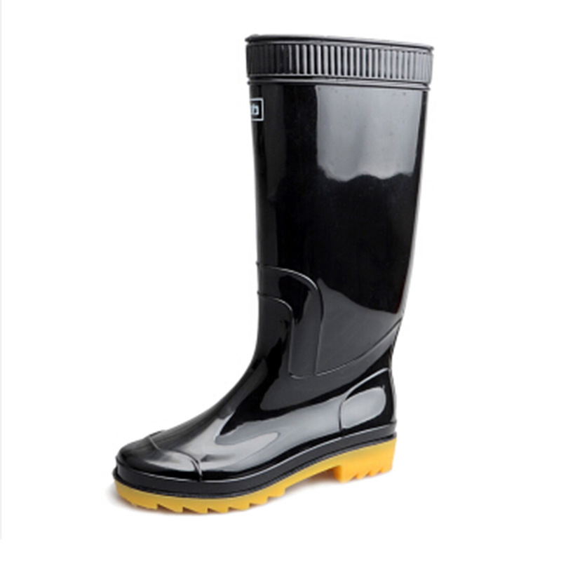 回力 807 男式高筒防水雨靴  黑色高筒雨靴 39码按双销售