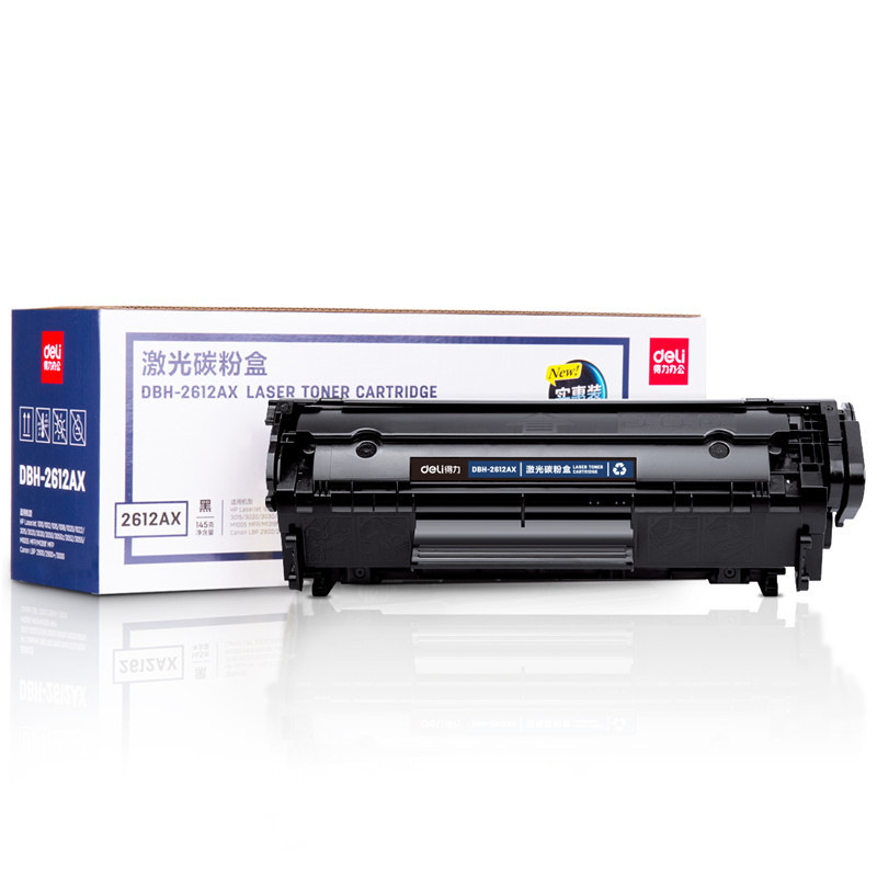 得力 DBH-2612AX3 激光碳粉盒 3000页*3 黑色 适用HP10101012101510203050M1005M1319f按（套）销售
