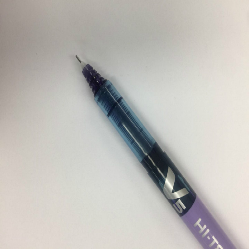百乐 BX-V5-V V5威宝走珠笔 0.5mm 12支/盒 紫色按支销售