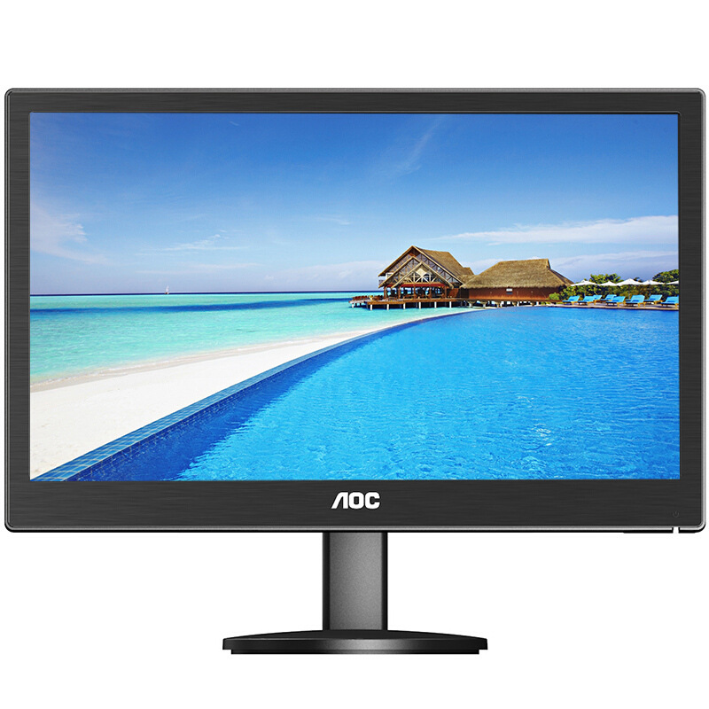 AOC E1670SWUE 液晶显示器 15.6英寸 VGA接口 黑色按台销售