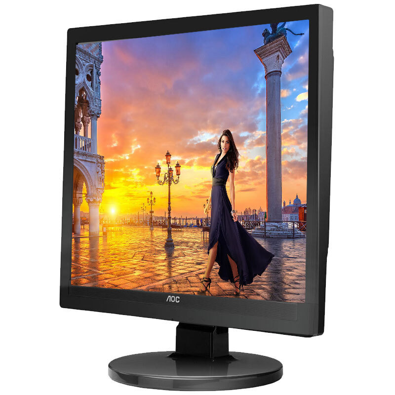 AOC E719SD/BK 液晶显示器 17英寸 5:4方屏 VGA+DVI接口 黑色按台销售 AOC E719SD/BK 液晶显示器 17英寸 5:4方屏 VGA+DVI接口 黑色按台销售