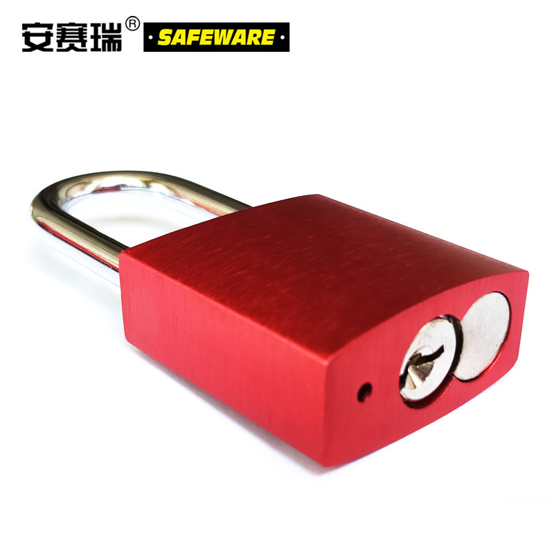 安赛瑞 14692 铝合金安全挂锁（红） 锁梁Φ6mm按（把）销售