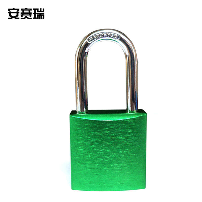 安赛瑞 14695 铝合金安全挂锁（绿） 锁梁Φ6mm按（把）销售