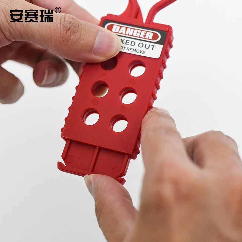 安赛瑞 34004 经济型绝缘安全锁钩 尼龙材质 锁梁Φ7mm 红色,45×157mm,孔径0.95cm按(把)销售 安赛瑞 34004 经济型绝缘安全锁钩 尼龙材质 锁梁Φ7mm 红色,45×157mm,孔径0.95cm按(把)销售