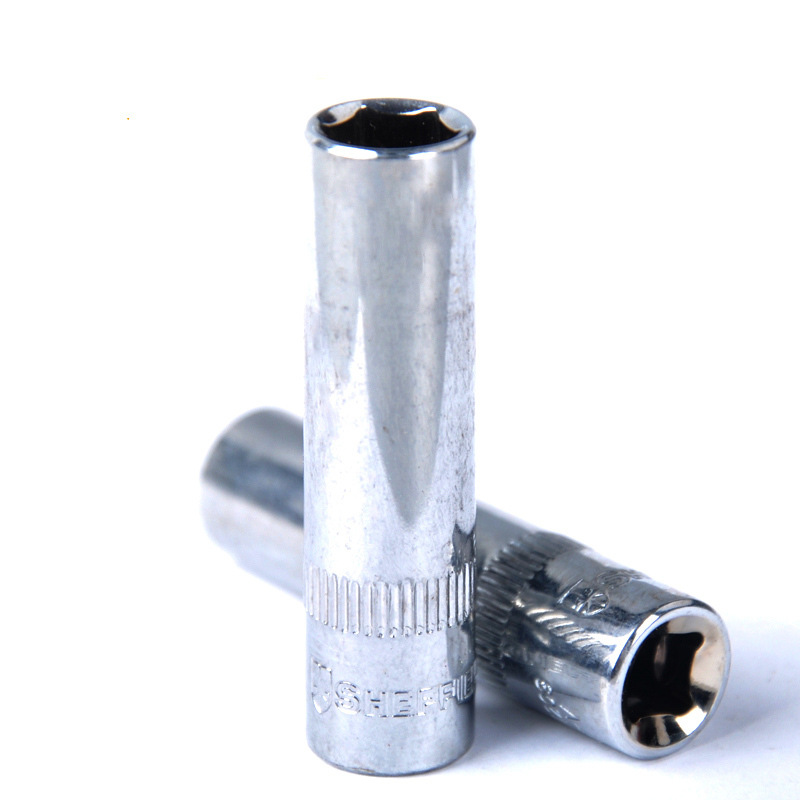 钢盾 S010207 6.3mm系列公制6角加长套筒7mm按(个)销售 钢盾 S010207 6.3mm系列公制6角加长套筒7mm按(个)销售