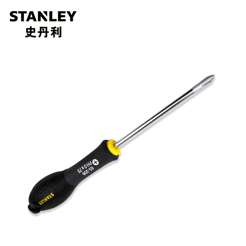 史丹利 65-206-14 三色柄十字螺丝批 PH0x75mm按把销售 史丹利 65-206-14 三色柄十字螺丝批 PH0x75mm按把销售