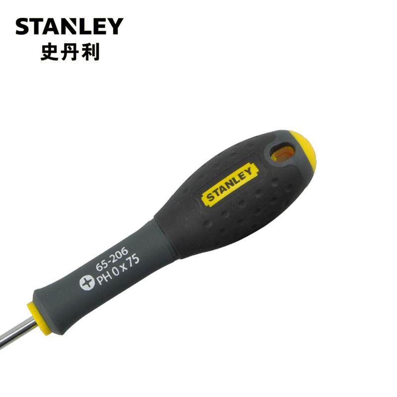 史丹利 65-206-14 三色柄十字螺丝批 PH0x75mm按把销售 史丹利 65-206-14 三色柄十字螺丝批 PH0x75mm按把销售