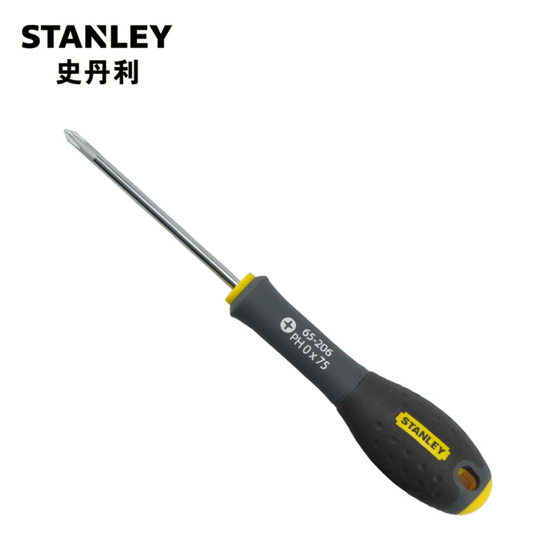 史丹利 65-206-14 三色柄十字螺丝批 PH0x75mm按把销售 史丹利 65-206-14 三色柄十字螺丝批 PH0x75mm按把销售
