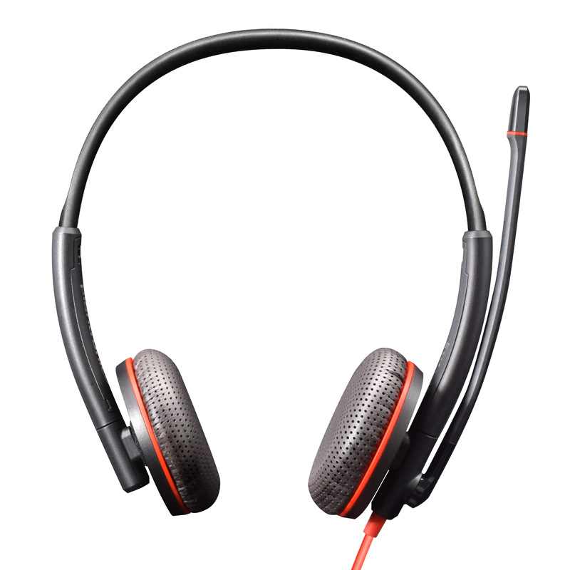 缤特力 C3225 USB-A USB+3.5mm接口 双耳耳麦 降噪 黑色按个销售