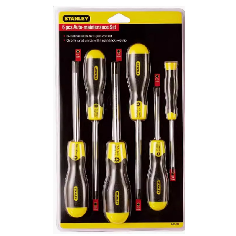 史丹利 65-156-0-23 胶柄中孔花形螺丝批 6件套按（套）销售