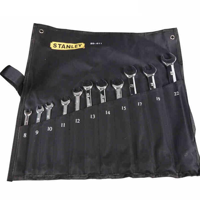 史丹利 93-611-22 公制精抛光两用长扳手 11件套 8-22mm按套销售