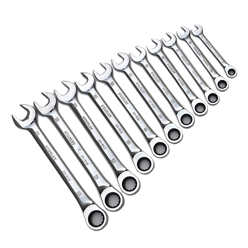 史丹利 89-908-1-22 公制精抛光棘开两用快扳 8mm按把销售