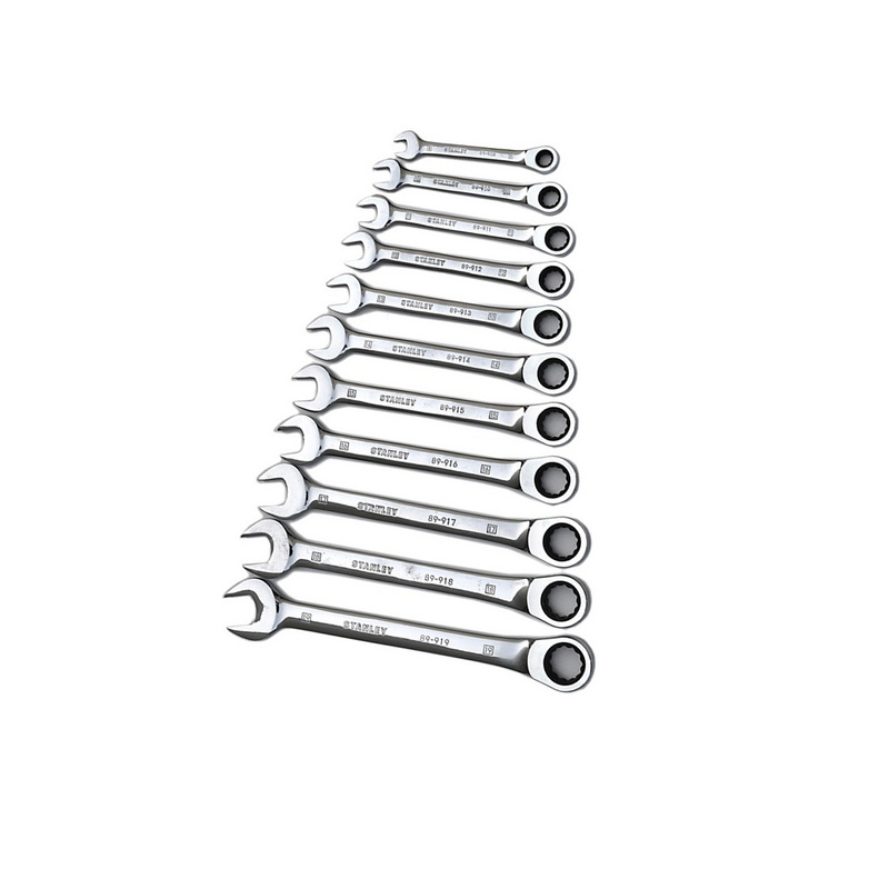 史丹利 89-908-1-22 公制精抛光棘开两用快扳 8mm按把销售