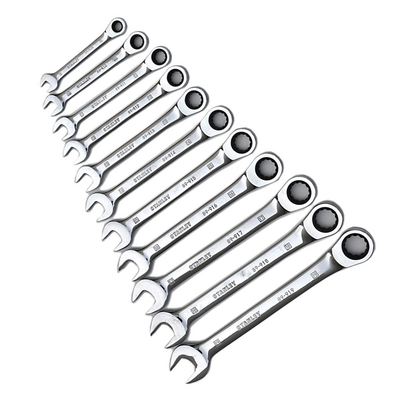 史丹利 89-908-1-22 公制精抛光棘开两用快扳 8mm按把销售