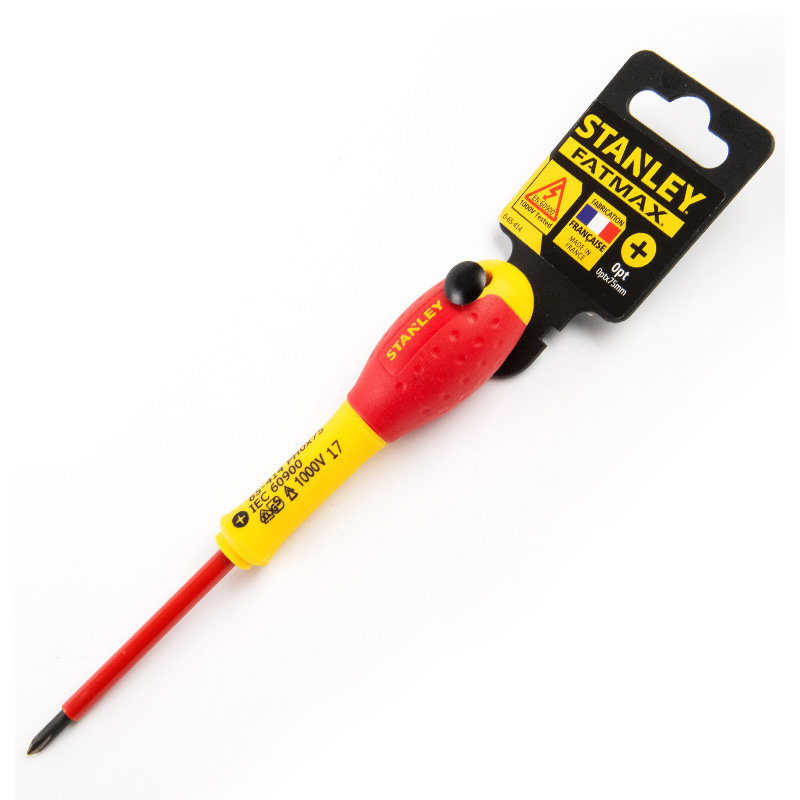 史丹利 65-415-14 双色柄十字绝缘螺丝批 PH1x100mm按（把）销售