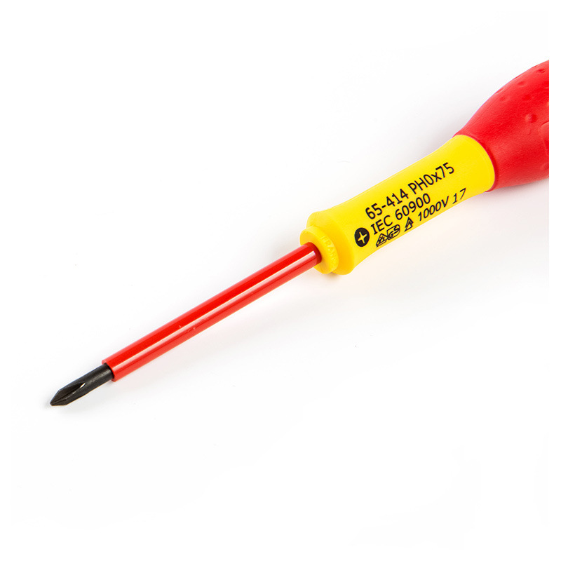 史丹利 65-416-14 双色柄十字绝缘螺丝批 PH2x125mm按（把）销售