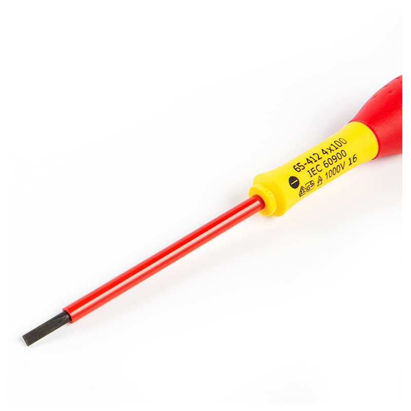 史丹利 65-411-14 双色柄一字绝缘螺丝批 3.5x70mm按（把）销售