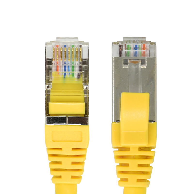 酷比客 LCLN5ERRSYW-1M L-CUBIC 超五类纯铜屏蔽网络线 1米 黄色按（条）销售