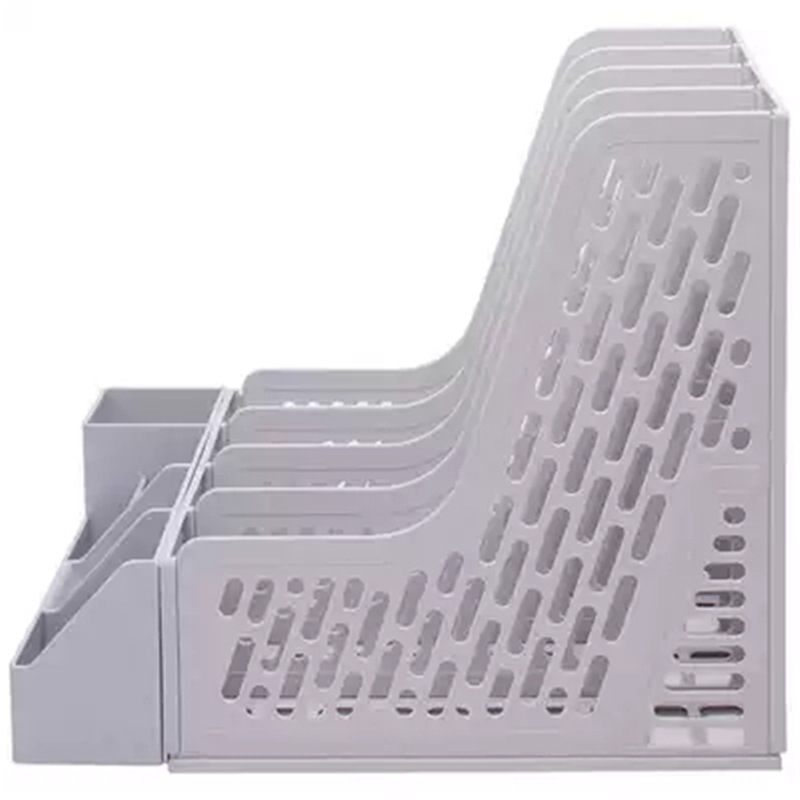 得力 78981 文件框 四联 带笔筒 320*325*275mm 灰色按（只）销售