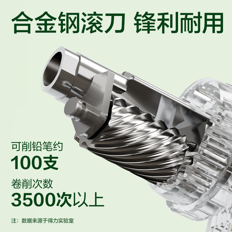 得力 0641 削笔机 手摇 蓝色按个销售
