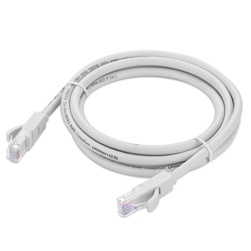 绿联 20175 六类千兆网线 2米 灰白色按（根）销售