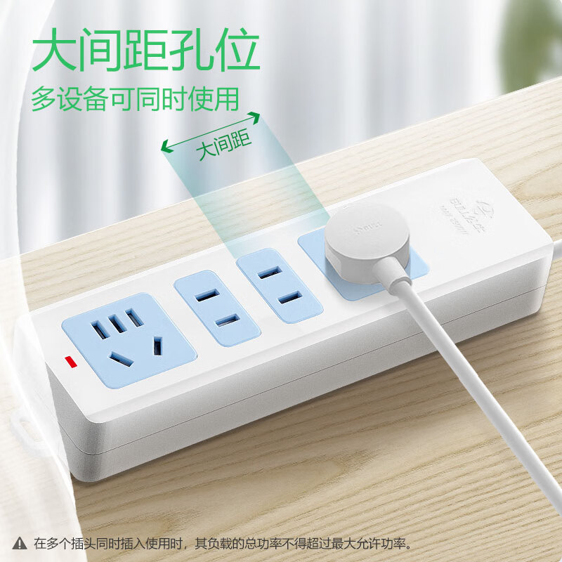 公牛 GN-101 插座 四联无线 白色按个销售