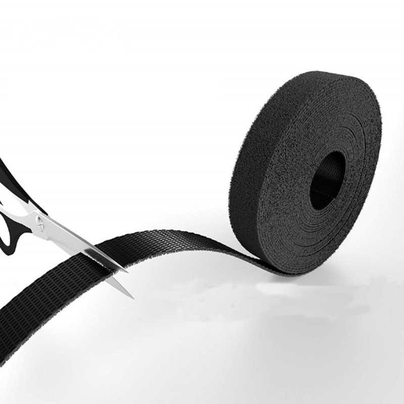 中云智创 MST202 魔术贴尼龙扎带 20mmx1米 黑色 2卷/包按包销售